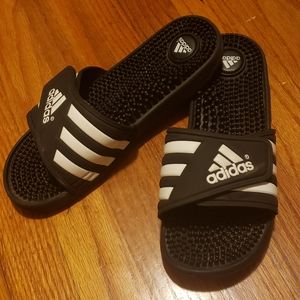 Adidas massage slides, size 9W/8M